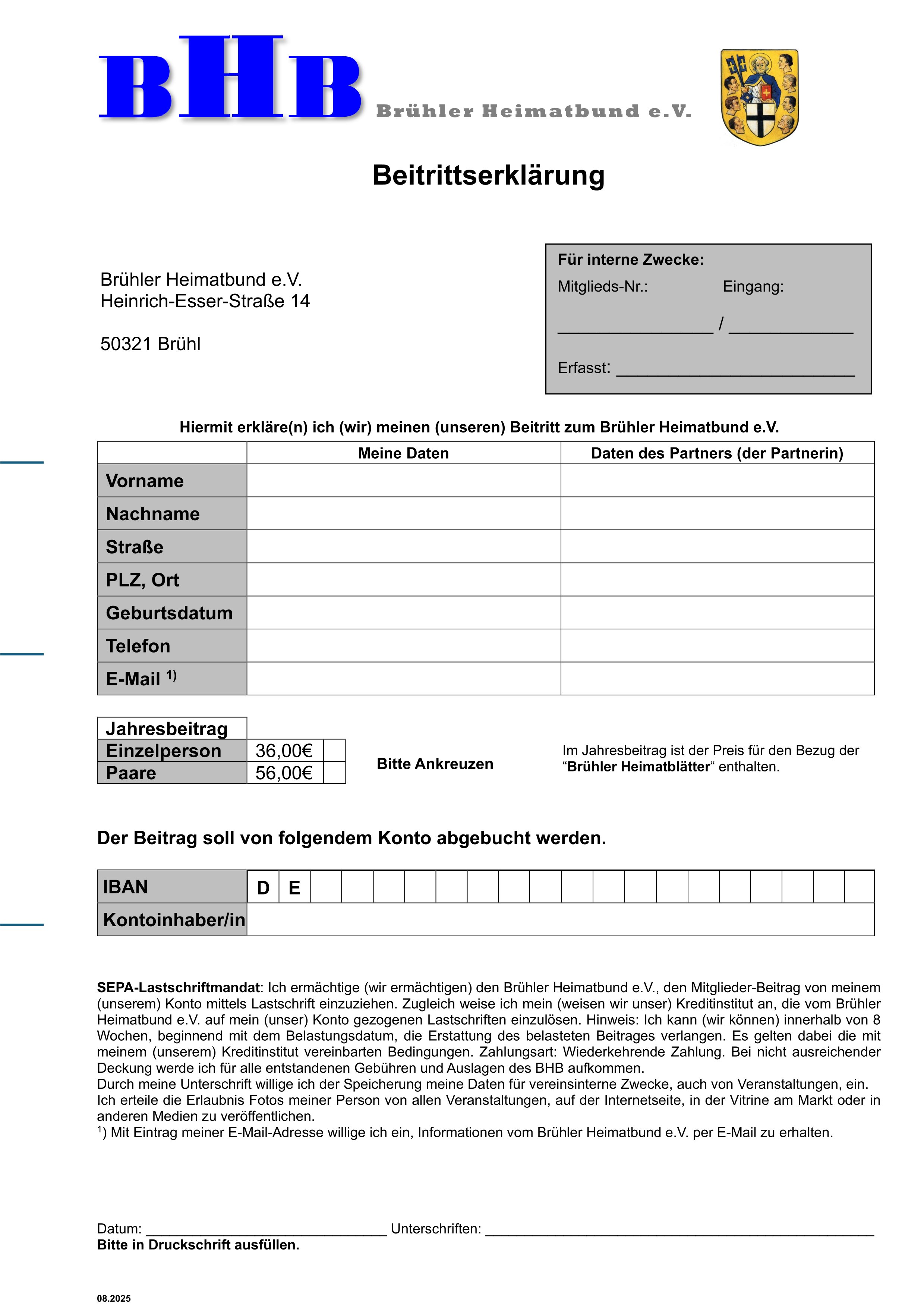 Beitrittserklaerung